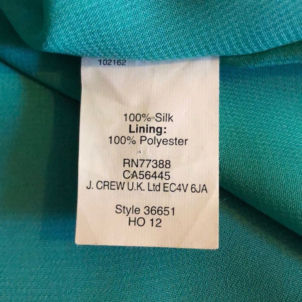 J.CREW silk long sleeve blouse - Picture 7 of 8